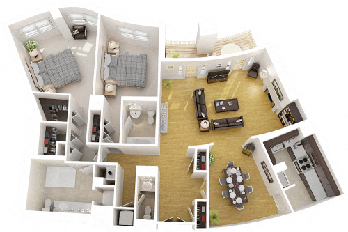 2401 Pennsylvania Avenue NW 1-2 Beds Apartment for Rent - Photo Gallery 17